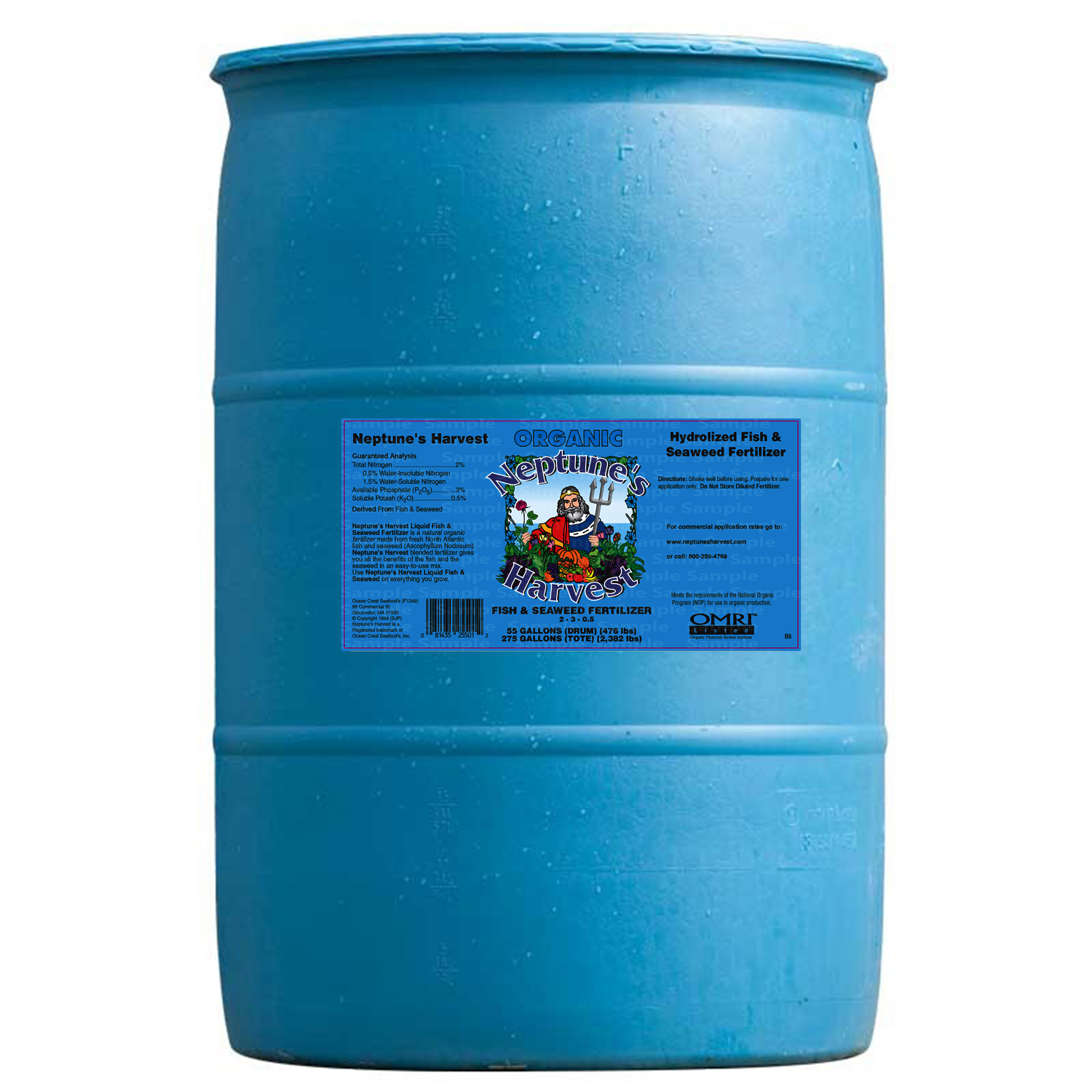 Neptune's Harvest Fishseaweed Blend 55 Gal Drum Fs155 Product Image