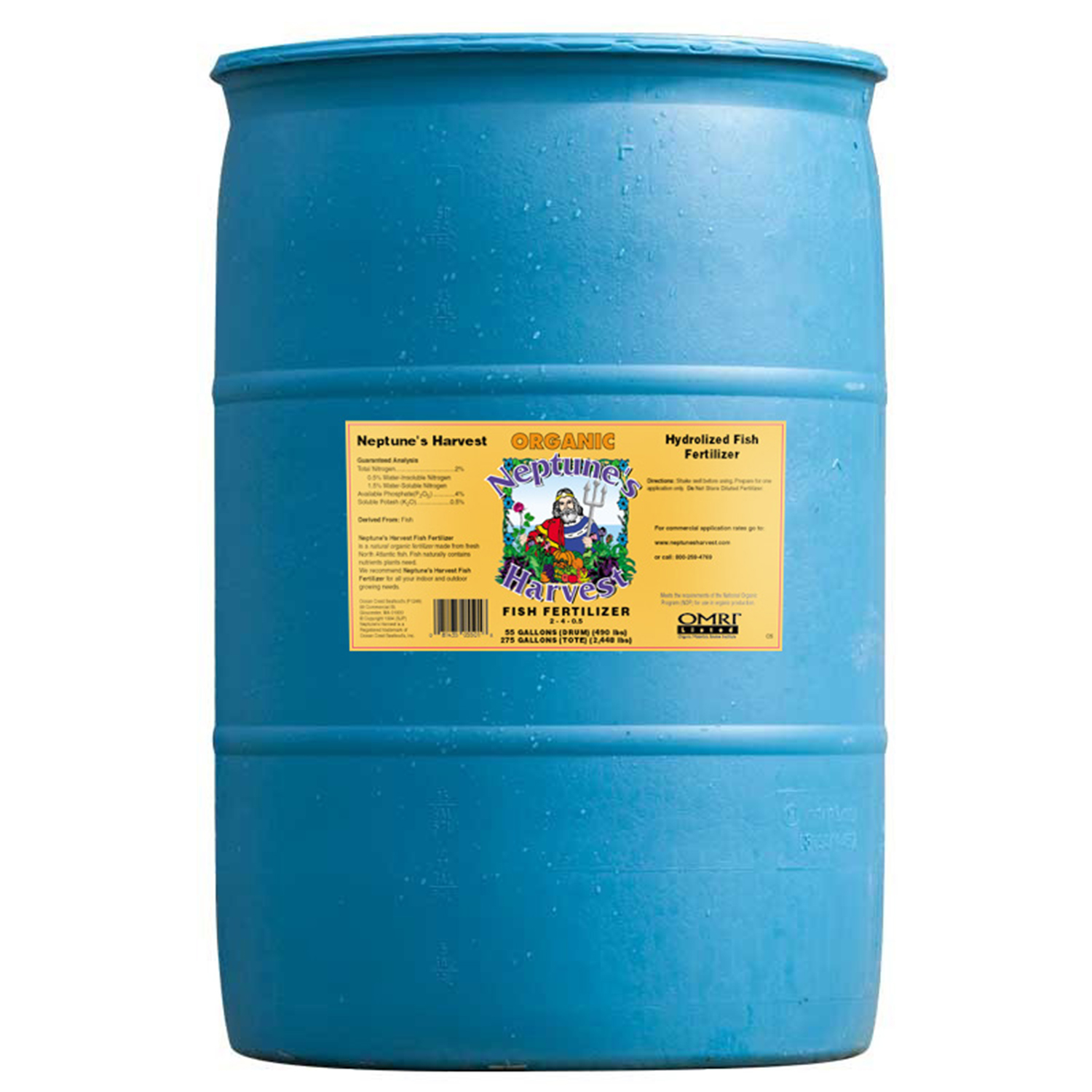 Neptune's Harvest Hydrolyzed Fish 55 Gal Drum Hf155 Product Image