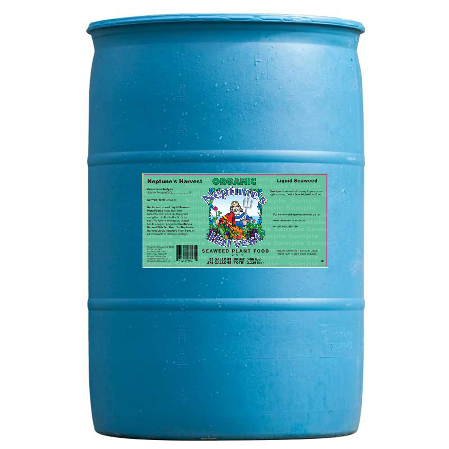 Neptune's Harvest Liquid Seaweed 55 Gal Drum Sw155 Product Image